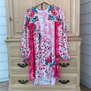 NWT Umgee Floral long sleeve dress - small